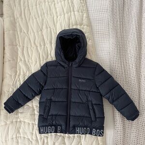 HUGO BOSS Navy Puffer Jacket
